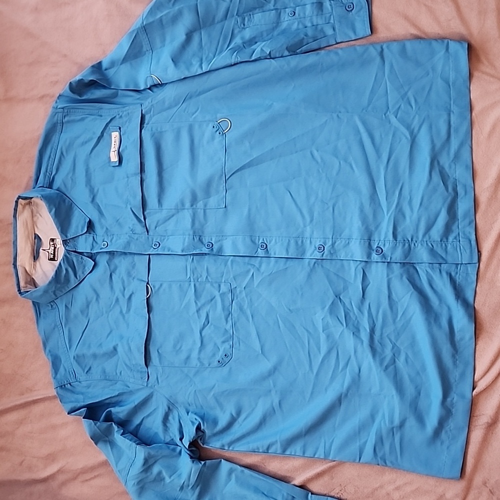 Habit Outdoors Men’s Long Sleeve River Guide Fishing Shirt 2XL - NWOT